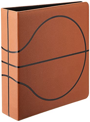 BCW: 3″ Premium Album Basketball Collectors Edition, Heavy-Duty Black Powder Coated, Can Hold Up to 90 BCW 9-Pocket Pages with Trading Cards