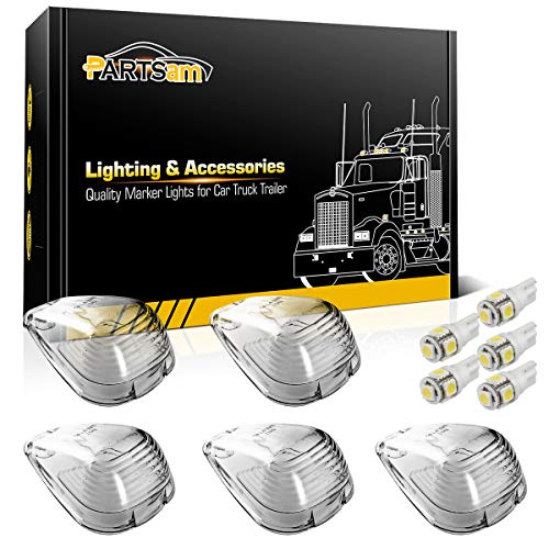Partsam 5X Clear Cab Marker Light + 5X White 5050-SMD 194 168 T10 LED Bulb Compatible with Ford E150 E250 E350 E450 F150 F250 F350 F450 F550 Super Duty Pickup Trucks 1999-2016 | The Storepaperoomates Retail Market - Fast Affordable Shopping