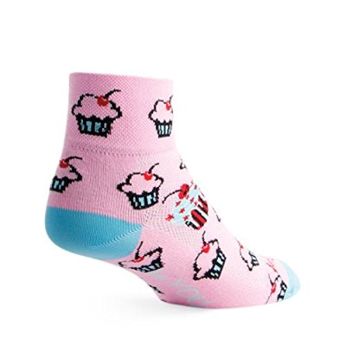 SockGuy, Unique Cupcake, Classic Sock, Sporty and Stylish, 3 Inches – Small/Medium
