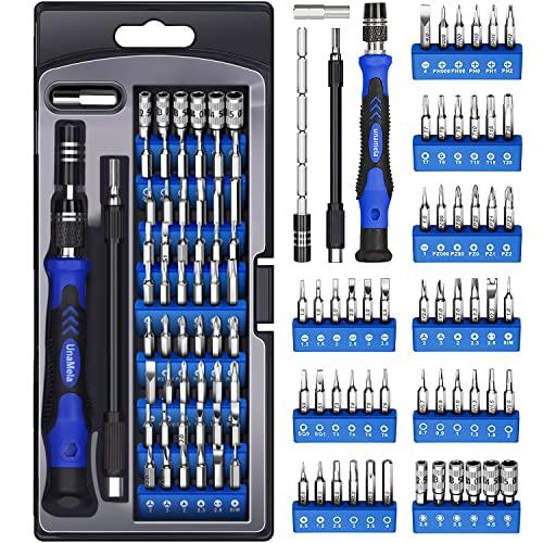 Precision Screwdriver Set, 61 in 1 Computer Repair Tool Kit with 56 Bits, Professional Electronics Screwdriver Kit Compatible for Laptop, PC, Camera, iPhone, Tablet, Xbox, PS4 Controller