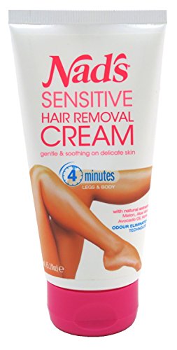 Nads Hair Removal Cream Sensitive 5.1 Ounce Tube (150ml) (2 Pack)