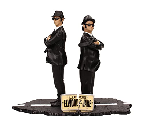 SD toys Movie Icons The Blues Brothers Jake & Elwood Figure Set, 7″
