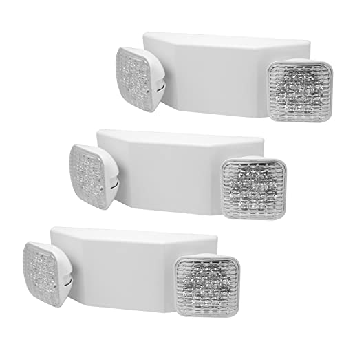 eTopLighting 3pcs x LED Emergency Exit Light – Standard Square Head UL924, EL5C12X3