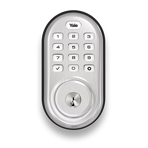 Yale Assure Lock with Z-Wave – Smart Keypad Deadbolt – Works with Ring Alarm, Samsung SmartThings, Wink and More (Hub required, sold separately) – Satin Nickel