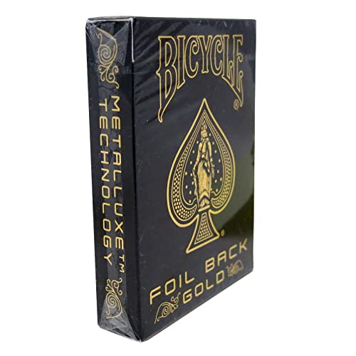 JOKARTE Bicycle Rider Back MetalLuxe Playing Cards. Gold Foil Edition