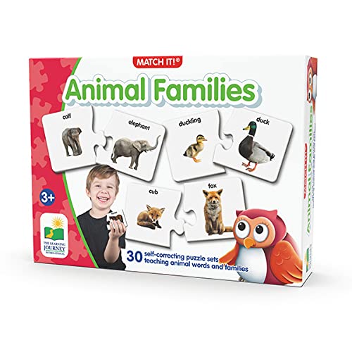 The Learning Journey: Match It! – Animal Families – Learning Animals, Animal Matching Game, Animal Puzzle For Kids, Puzzle For Toddlers, Award Winning Educational Toys