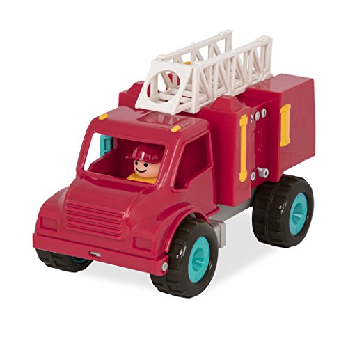Battat – Fire Engine Truck with Working Movable Parts & 2 Firefighters Figurines – Toy Trucks For Toddlers 18M+ , Red