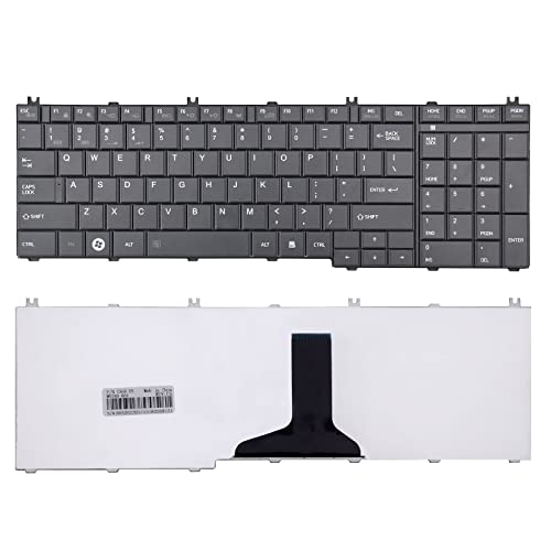 SUNMALL C655 Keyboard Compatible with Toshiba Satellite, Keyboard Replacement Compatible with Toshiba Satellite C655 L655 C755 L755 Series Laptop