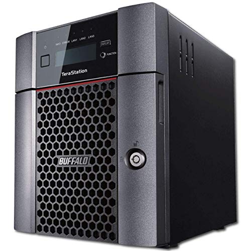 BUFFALO TeraStation 5410DN Desktop NAS 24TB (4x6TB) with HDD NAS Hard Drives Included 10GbE / 4 Bay/RAID/iSCSI/NAS/Storage Server/NAS Server/NAS Storage/Network Storage/File Server