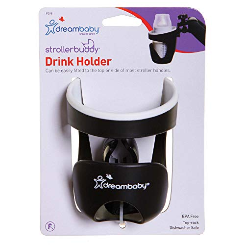 Dreambaby Strollerbuddy Drink Cup Holder, Black/White