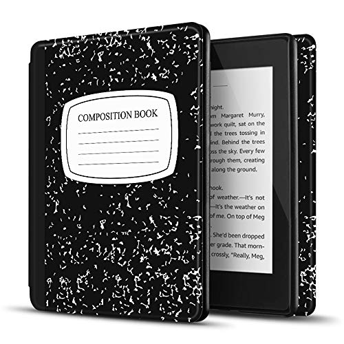 TNP Case for Kindle Paperwhite 10th Gen / 10 Generation 2018 Release – Slim Light Smart Cover Sleeve with Auto Sleep Wake Compatible with Amazon Kindle Paperwhite 2019 2020 Version (Composition Book)