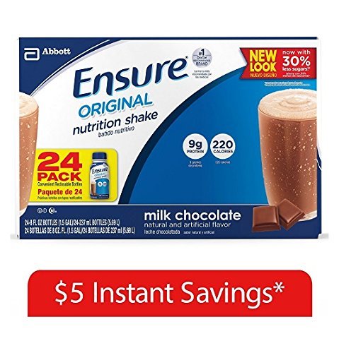 Ensure Original Nutrition Shake, Milk Chocolate (8 fl. oz., 24 ct.) by Ensure
