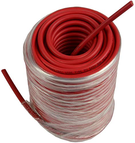 TEMCo 10 AWG/Gauge Solar Cable – Made in The USA 100 Feet Red (Variety of Lengths Available)