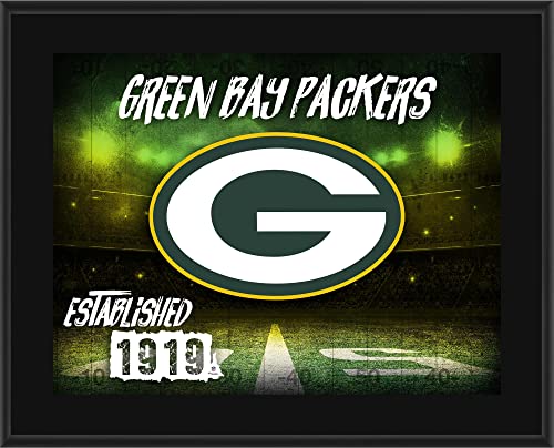 Green Bay Packers 10.5″ x 13″ Sublimated Horizontal Team Logo Plaque – NFL Team Plaques and Collages