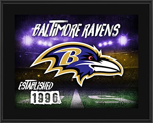Baltimore Ravens 10.5″ x 13″ Sublimated Horizontal Team Logo Plaque – NFL Team Plaques and Collages