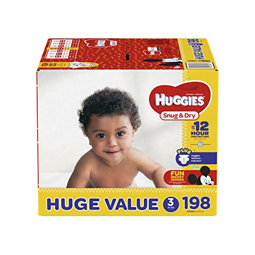 HUGGIES Snug & Dry Diapers, Size 3, 198 Count, HUGE PACK (Packaging May Vary) | The Storepaperoomates Retail Market - Fast Affordable Shopping