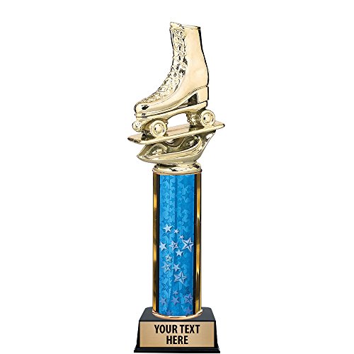 Crown Awards 8.75″ Roller Skate Trophy, Roller Skate Trophies with Customized Text
