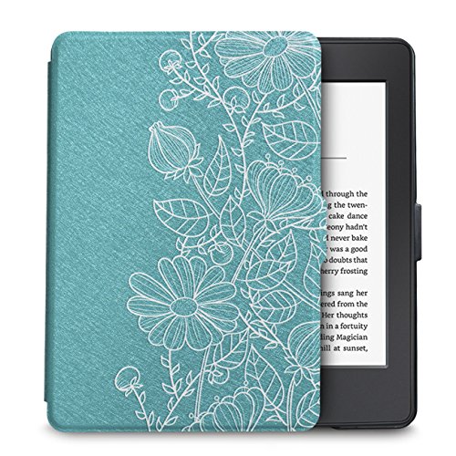 WALNEW Case for Kindle Paperwhite Prior to 2018(Model No.EY21 or DP75SDI) – PU Leather Case Smart Protective Cover Only Fits Old Generation Kindle Paperwhite Prior to 2018