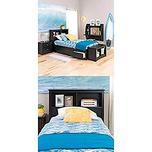 Prepac Sonoma Twin Bed and Headboard – Black