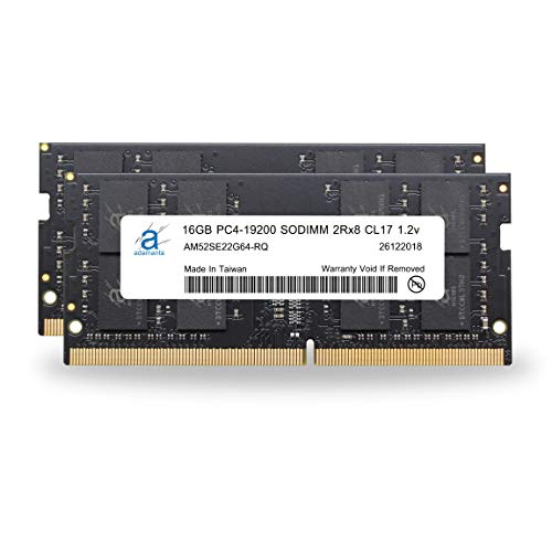 Adamanta 32GB (2x16GB) Memory Upgrade Compatible for 2017 Apple iMac 27″ Retina 5K Display DDR4 2400MHz PC4-19200 SODIMM 2Rx8 CL17 1.2v Dual Rank RAM DRAM