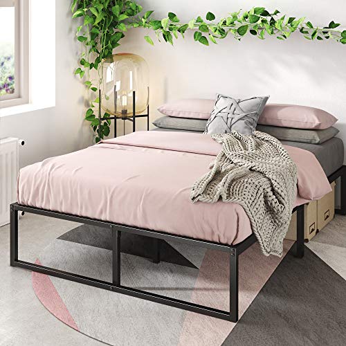 ZINUS Lorelai 14 Inch Metal Platform Bed Frame / Mattress Foundation with Steel Slat Support / No Box Spring Needed / Easy Assembly, Queen