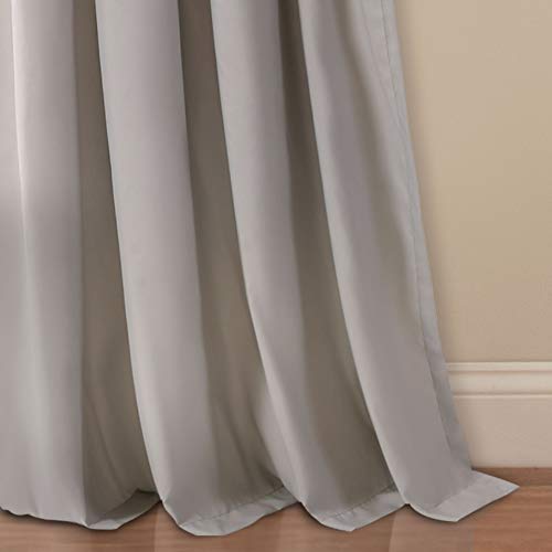 Lush Decor Bayview Curtains – Pintuck Textured Semi Sheer Window Panel Drapes Set for Living, Dining, Bedroom (Pair), 84″ x 52″, Gray | The Storepaperoomates Retail Market - Fast Affordable Shopping