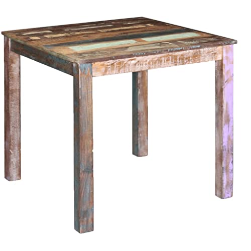 vidaXL Solid Reclaimed Wood Dining Table Kitchen Dining Room Home Furniture