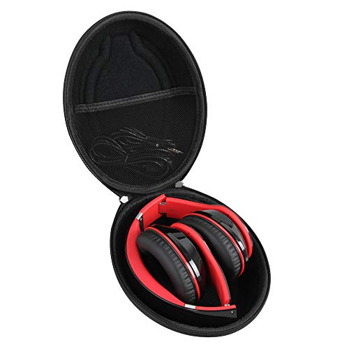 Hetmitshell Hard EVA Travel Case Fits Mpow 059 Bluetooth Headphones Over Ear Hi-Fi Stereo Wireless Headset Foldable Soft Memory-Protein Earmuffs (Black)