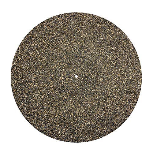 Turntable Mat Slipmat Cork and Rubber (Diameter: 30cm/11.8in Thickness: 3mm 1/16in) Vinyl Record Improve Sound Quality Reduce Vibrations Absorb Resonances DIY Upgrade Platter – Unihom