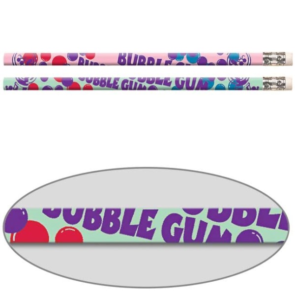 Really Good Stuff Bubble-Gum Scented Pencils – 12 pencils