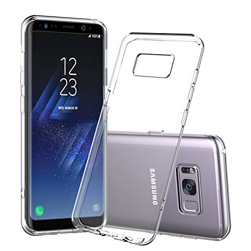 Shamo’s for Galaxy S8 Case, S8 Clear Case, [Crystal Clear] Case [Shock Absorption] Cover TPU Rubber Gel [Anti Scratch] Transparent Clear Back Case, Soft Silicone, TPU (Clear)