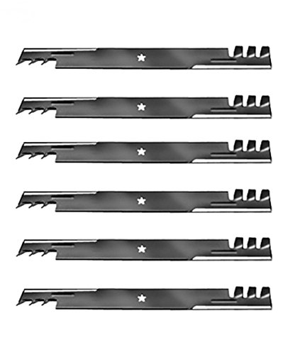 Rotary 6 Mulching Blades (3 Sets) – Compatible with: 403107, 405380, Blade Used on Newer Craftsman, Poulan, Husqvarna, 46″ Decks
