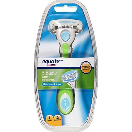 Equate 5 Blade Razor for Women, 3 pc – Compare to Venus Embrace (2pack)