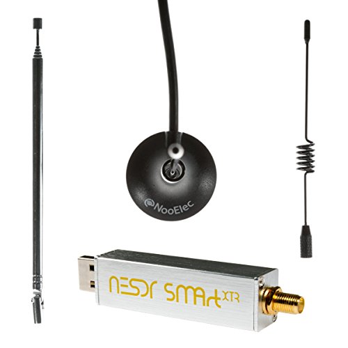 NooElec NESDR Smart XTR Bundle – Premium RTL-SDR w/Extended Tuning Range, Aluminum Enclosure, 0.5PPM TCXO, SMA Input