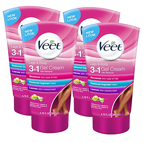 VEET Hair Removal Cream Sensitive Formula 6.78 oz (Pack of 4)