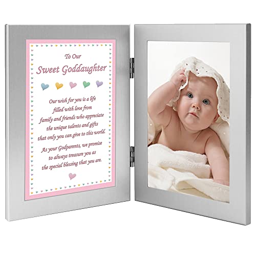 Poetry Gifts Godchild Gift Sweet Goddaughter from Godparents Add 4×6 Inch Photo