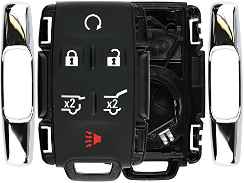 KeylessOption Keyless Remote Car Key Fob Case Shell Button Pad Cover for GMC Chevy M3N-32337100