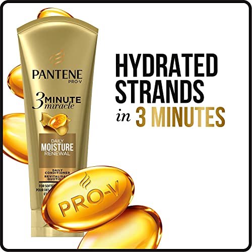 Pantene Moisture Renewal 3 Minute Miracle Deep Conditioner, 6 Fluid Ounce, Pack of 2 | The Storepaperoomates Retail Market - Fast Affordable Shopping
