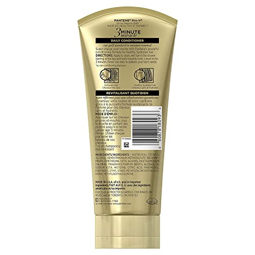 Pantene Moisture Renewal 3 Minute Miracle Deep Conditioner, 6 Fluid Ounce, Pack of 2 | The Storepaperoomates Retail Market - Fast Affordable Shopping