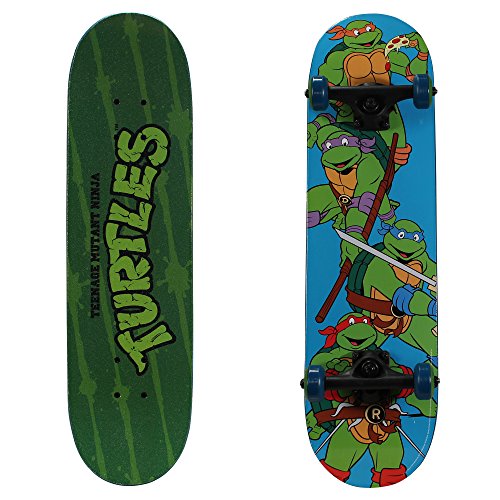PlayWheels Teenage Mutant Ninja Turtles 28″ Skateboard, Turtle Time
