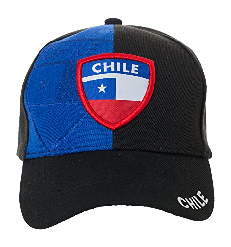 Chile Country Flag National Chilean Pride Hat – Black & Blue Embroidered Cap
