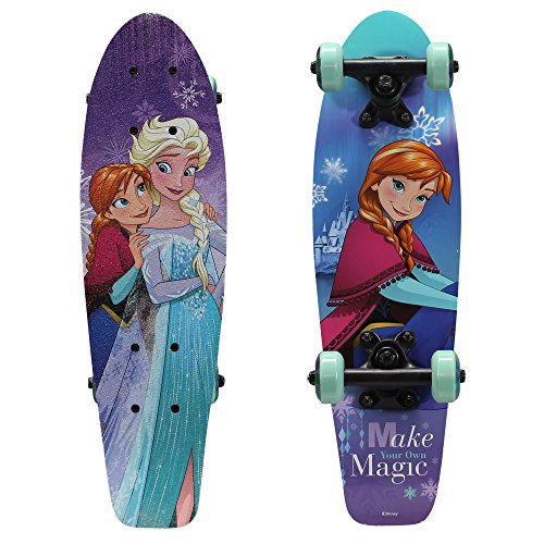 PlayWheels Frozen 21″ Wood Cruiser Skateboard, Make Magic