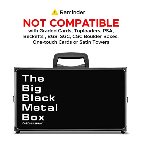 The Big Black Metal Box (BBB Edition) | Case Is Compatible with Cards Against Humanity, All Standard Card Games (Game Not Included) | Includes 8 Dividers | Fits up to 2500 Loose Unsleeved Cards, Boks | The Storepaperoomates Retail Market - Fast Affordable Shopping