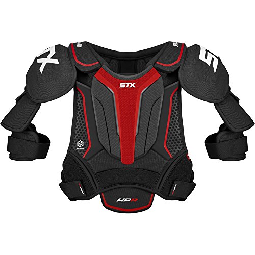 STX Ice Hockey HP SPH0 SR 01 BK/RD Stallion HPR Senior Shoulder Pad, Small, Black/Red
