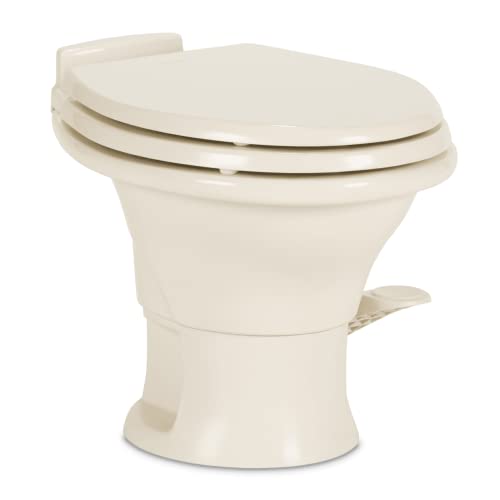 Dometic 311 Gravity, Ceramic Bowl, Low-Profile RV Toilet (Bone)