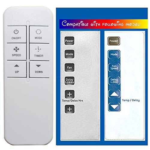 Replacement for GE Air Conditioner Remote Control 0010401791G 0010401358C for AHH10AS AHH10ASQ1 AHH12AS AHH12ASW1 AHH12AW AHH12AWW1 AHH24DS AHH24DSH1 AHL10AS AHL10ASQ1 AHL12AS AHL12ASW1 AHL24DS