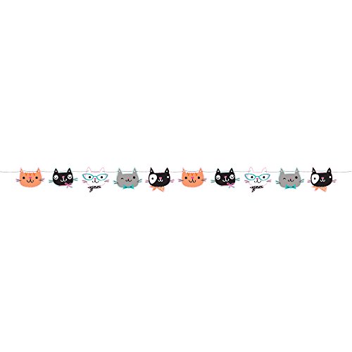 Creative Converting 329408 Cute Cats Shaped Banner – 1 Pc
