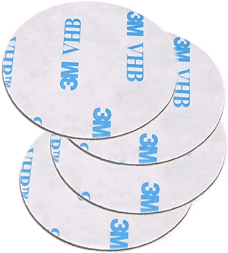 Sticky mounting dots 1.38 in. Made of VHB 3M Double-Sided mounting Tape. Adhesive Glue Replacement. Circle Pads Pack of 4