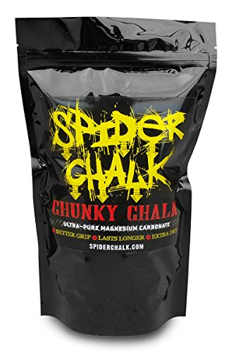 Spider Chalk Chunky Chalk – A Mix Of Powder and Blocks, 12 oz. Bag – Extra Dry, Long-Lasting Grip – For Rock Climbing (Indoor & Outdoor), Bouldering, & Gym