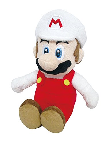 Little Buddy Super Mario All Star Collection 1420 Fire Mario Stuffed Plush, 9.5″, Multicolor